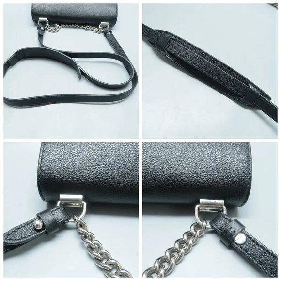 100% Authentic Louis Vuitton Lockme Black Leather Satchel 1126-112524 - Picture 6 of 11